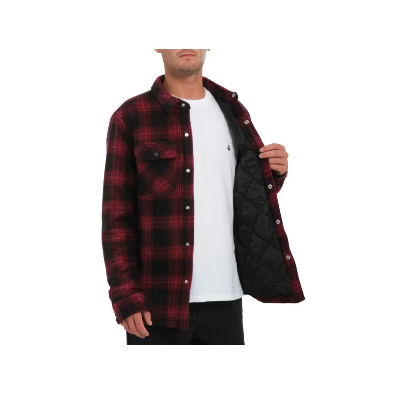Sobrecamisa de hombre Volcom Bowered Fleece LS (WINE)