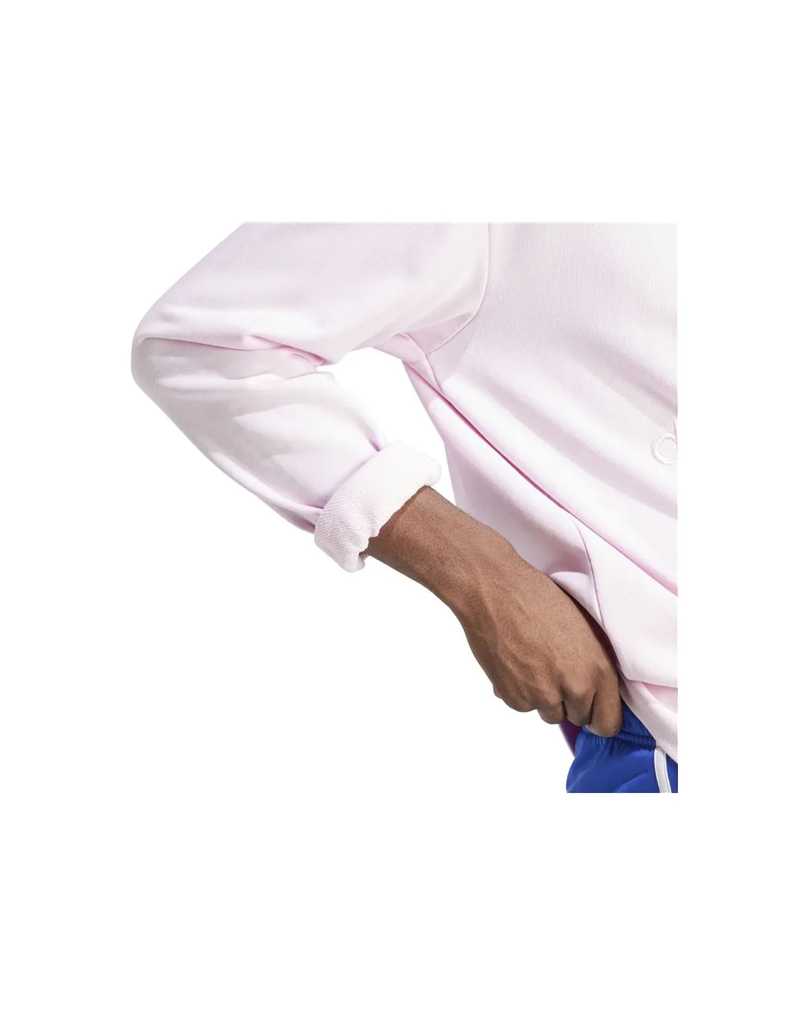 Sudadera adidas Bl Ft Crew Q1 Hombre Rosa