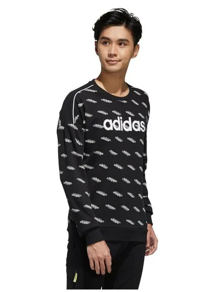 sudadera adidas logo negro hombre