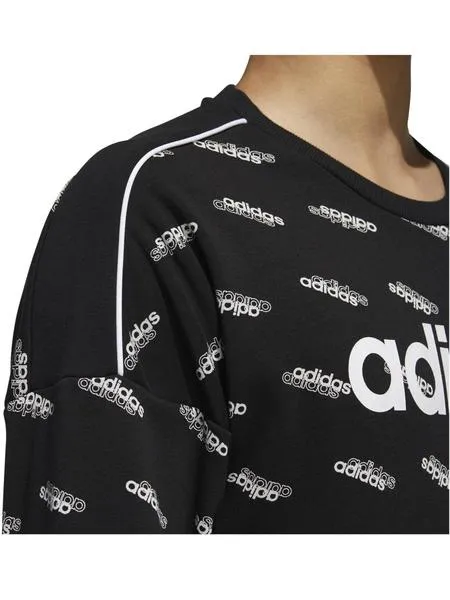 sudadera adidas logo negro hombre