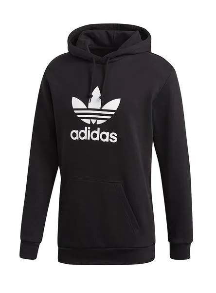 sudadera adidas trefoil negro hombre