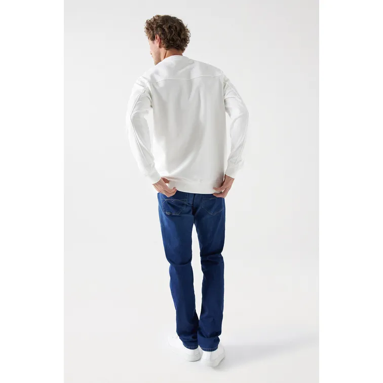 SUDADERA CON BRANDING HOMBRE SALSA