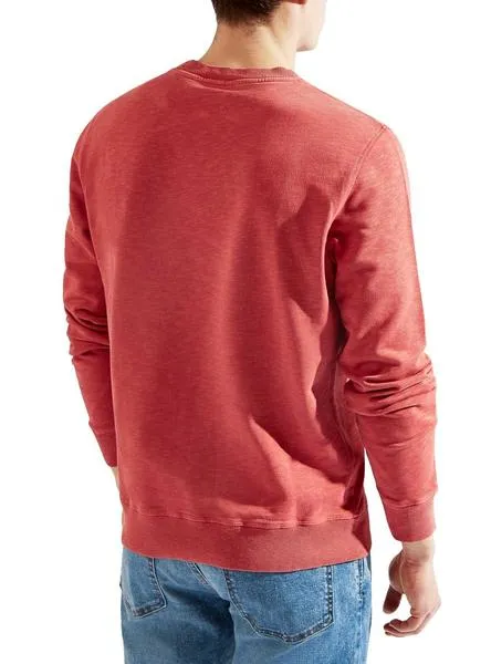sudadera hackett basic rojo para hombre