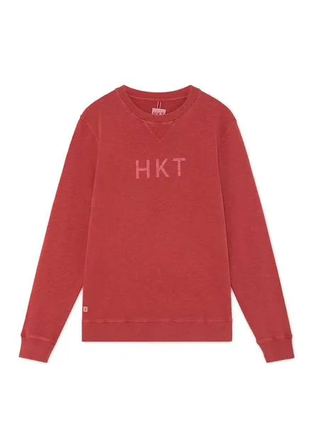 sudadera hackett basic rojo para hombre
