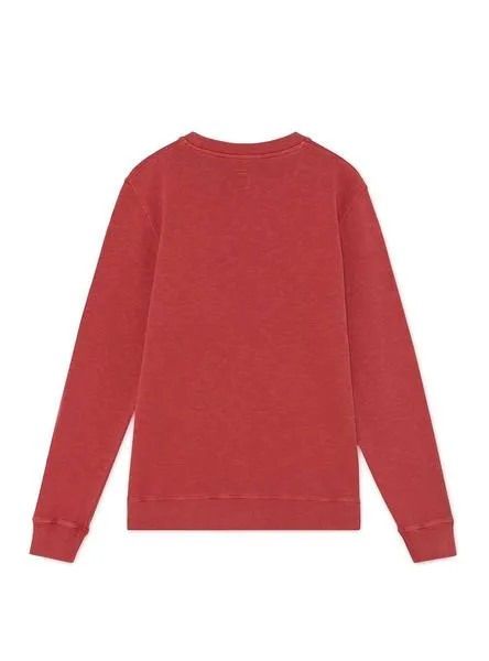sudadera hackett basic rojo para hombre
