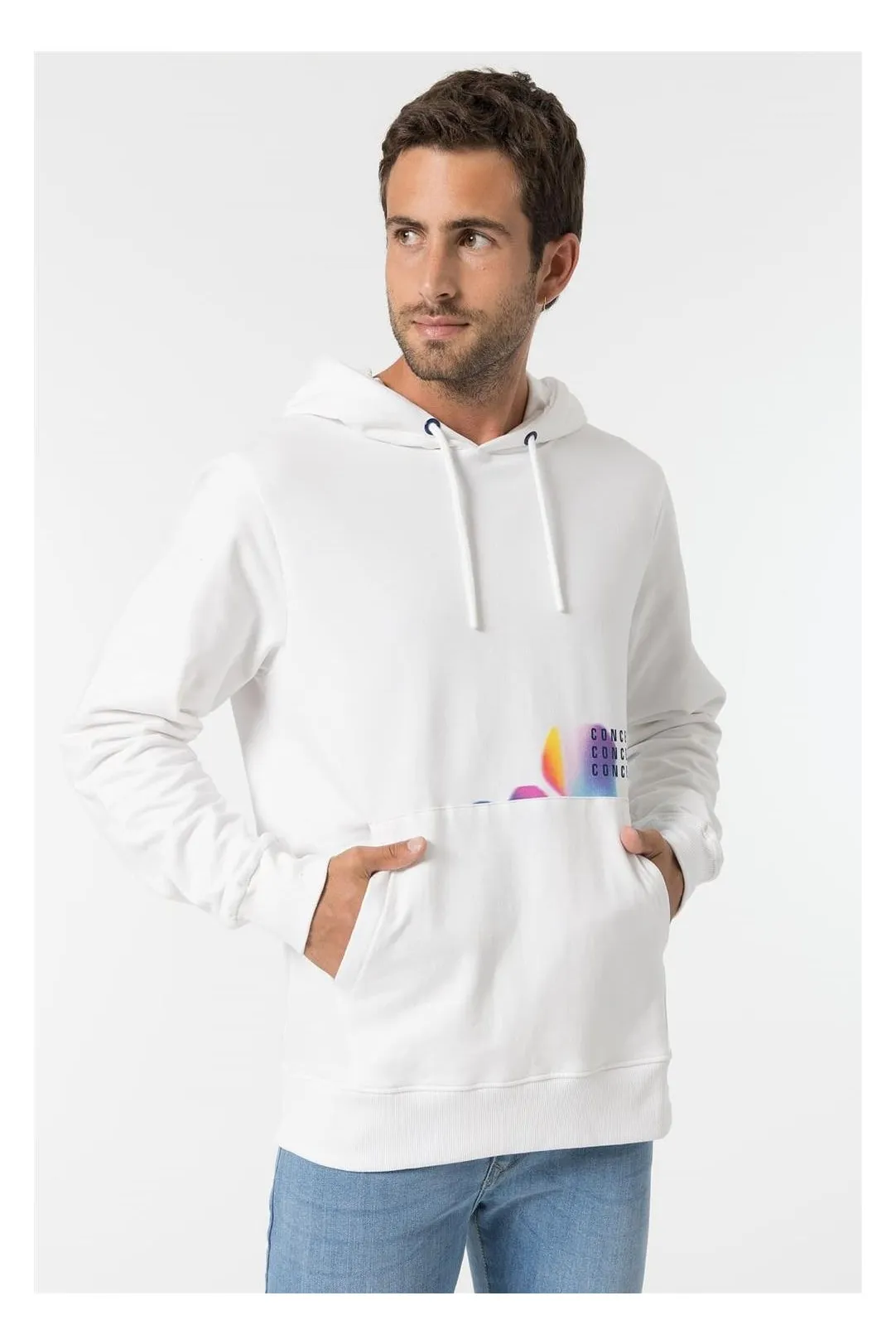 Sudadera hombre Breack blanco