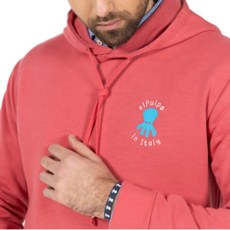 SUDADERA HOMBRE  PULPO SUDADERA CAPUCHA BORDADO IL MA