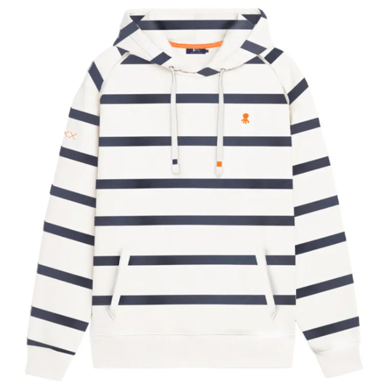 SUDADERA HOMBRE  PULPO SUDADERA CAPUCHA RAYAS MARINER