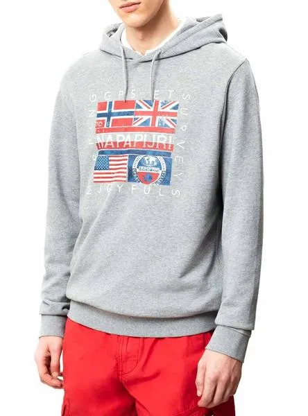 sudadera napapijri bachu gris hombre