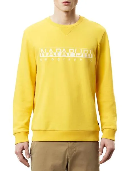sudadera napapijri bevora amarillo hombre