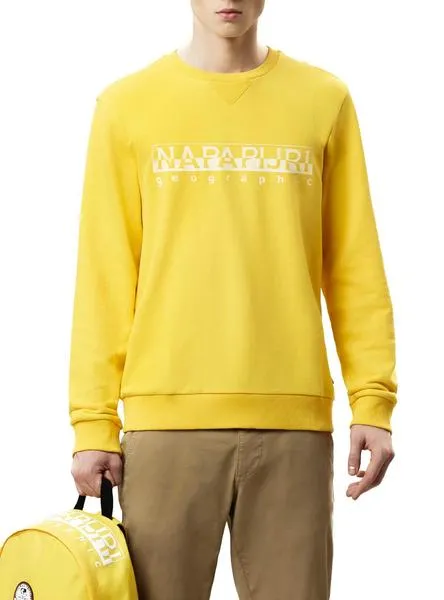 sudadera napapijri bevora amarillo hombre