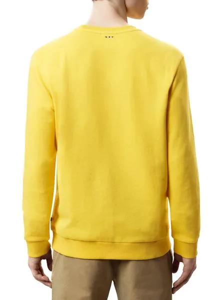 sudadera napapijri bevora amarillo hombre