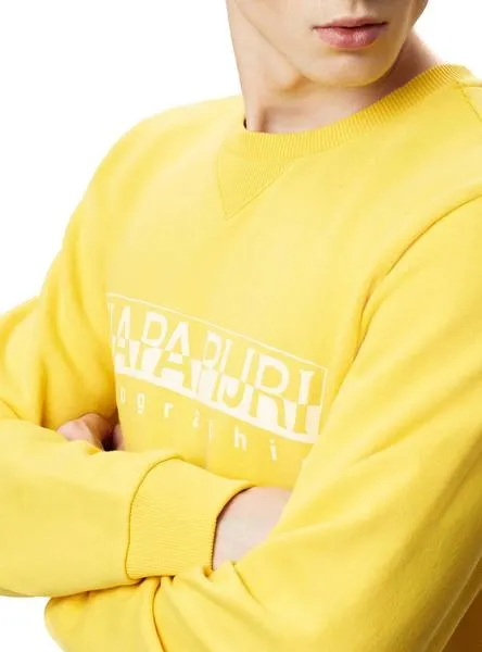 sudadera napapijri bevora amarillo hombre