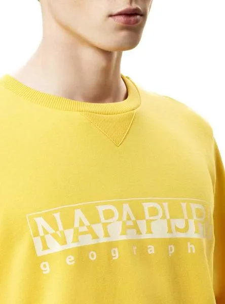 sudadera napapijri bevora amarillo hombre
