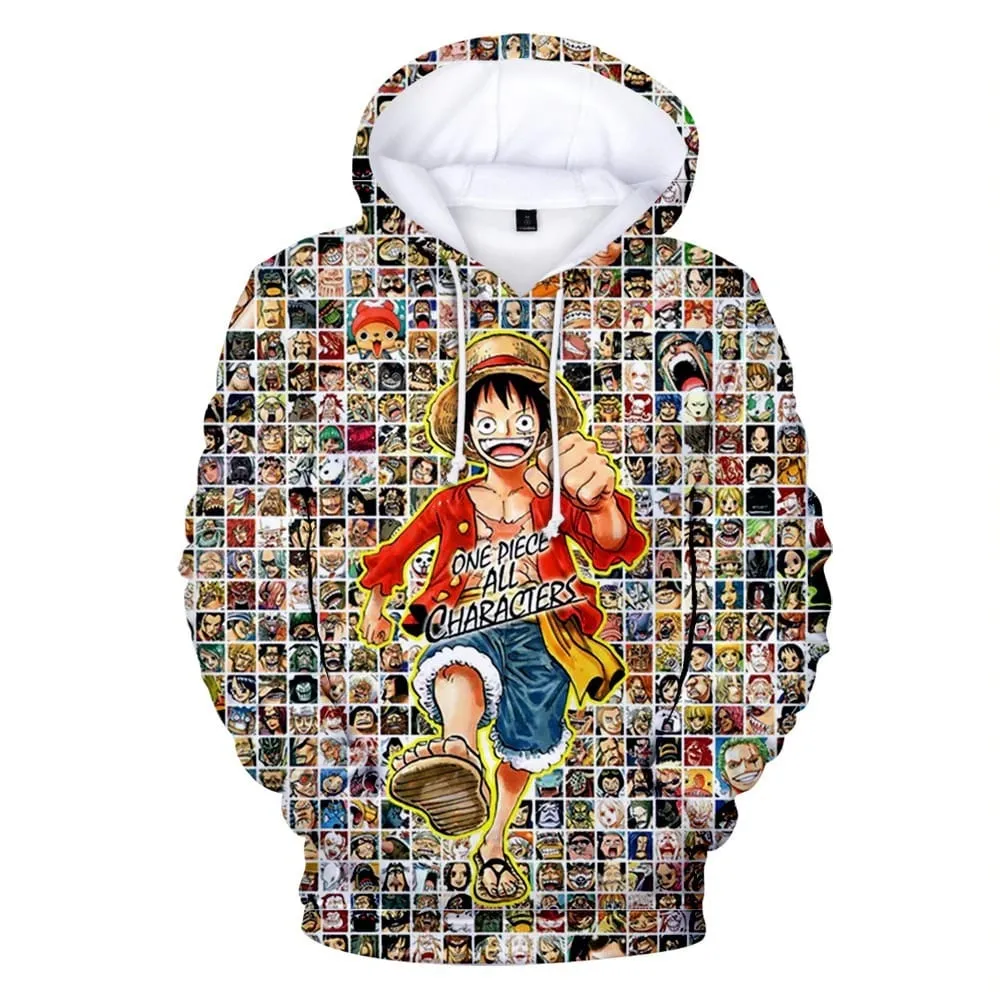Sudadera One Piece All Characters