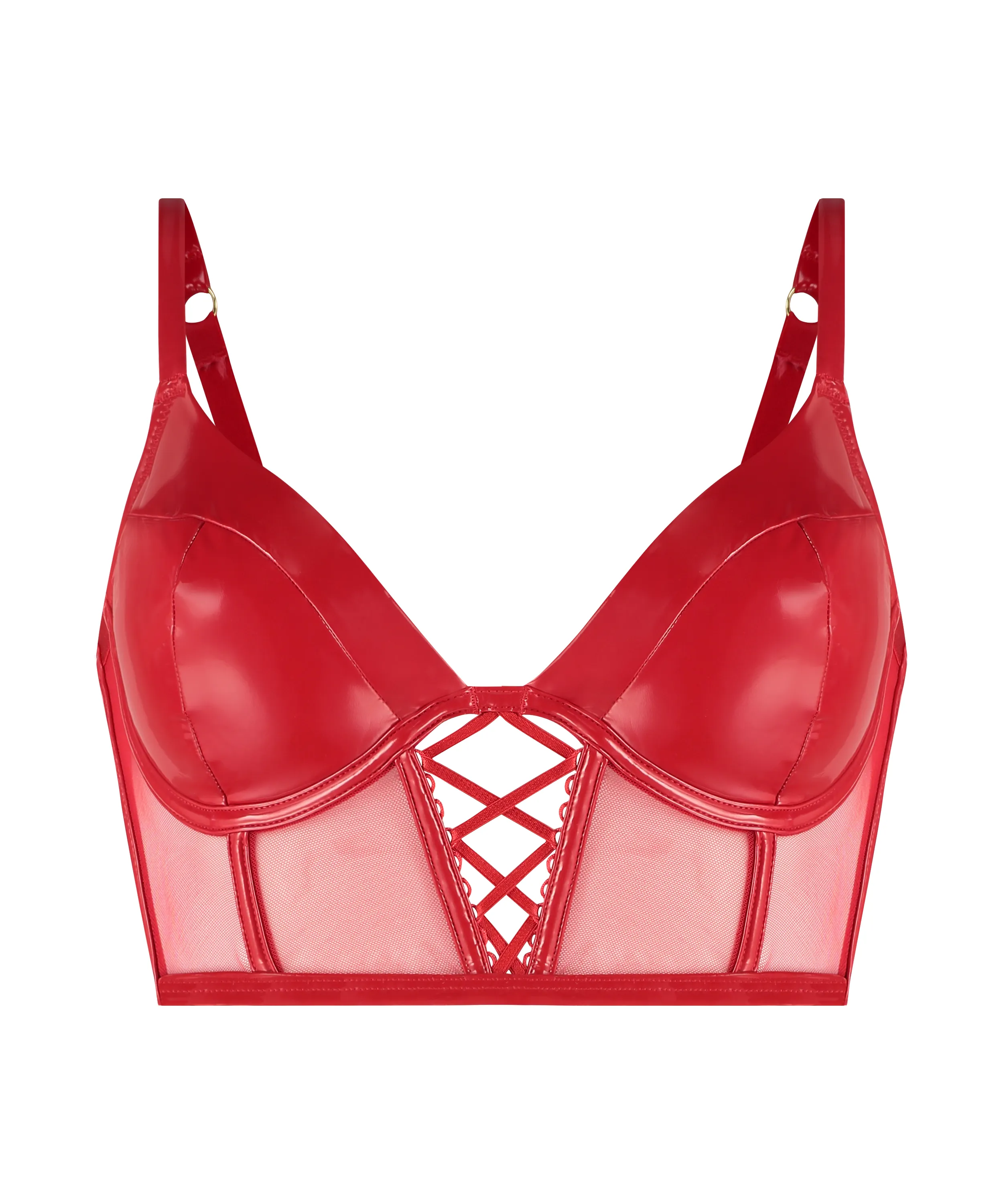 SUJETADOR DE AROS ACOLCHADO WILDE  ROJO