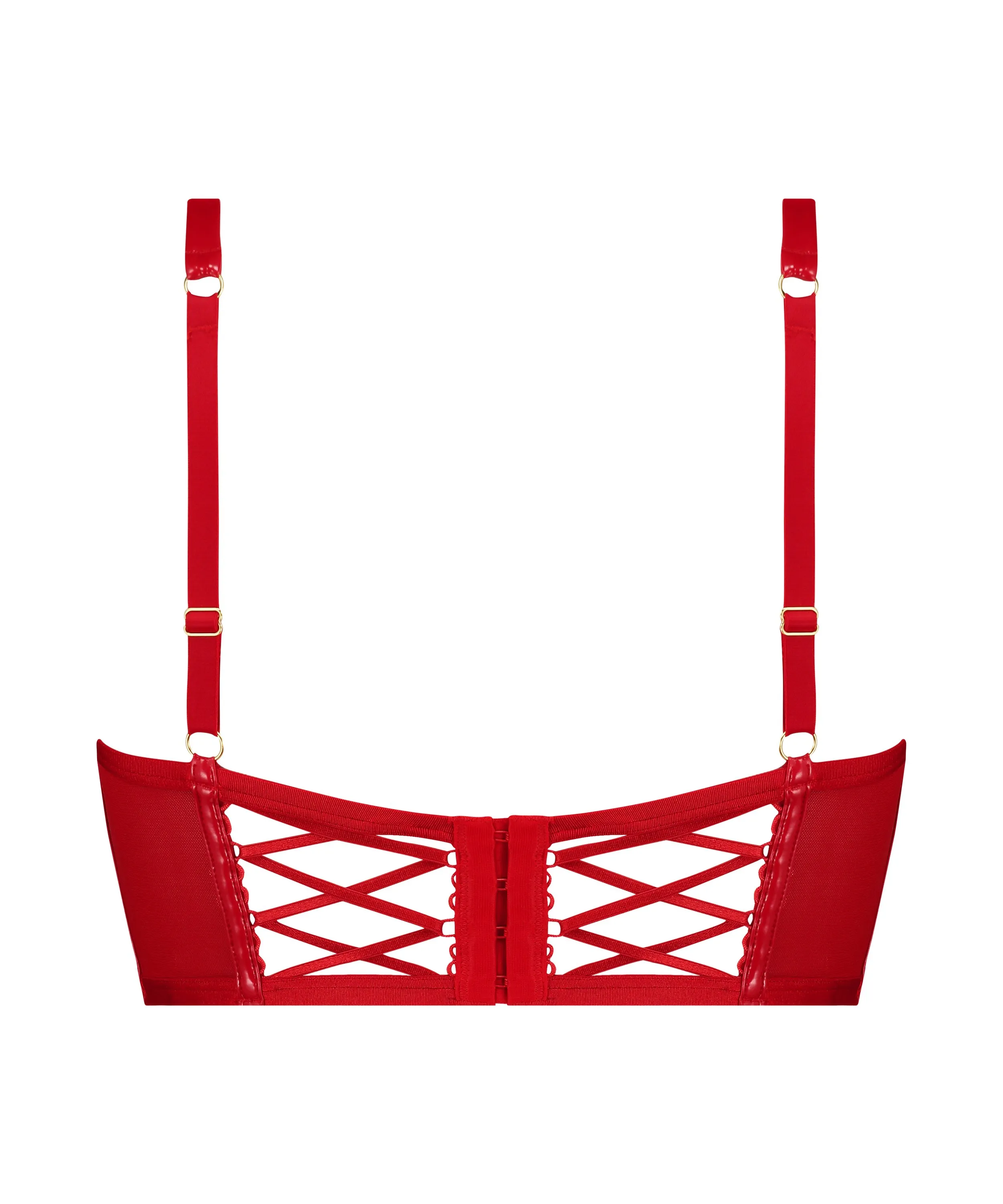 SUJETADOR DE AROS ACOLCHADO WILDE  ROJO