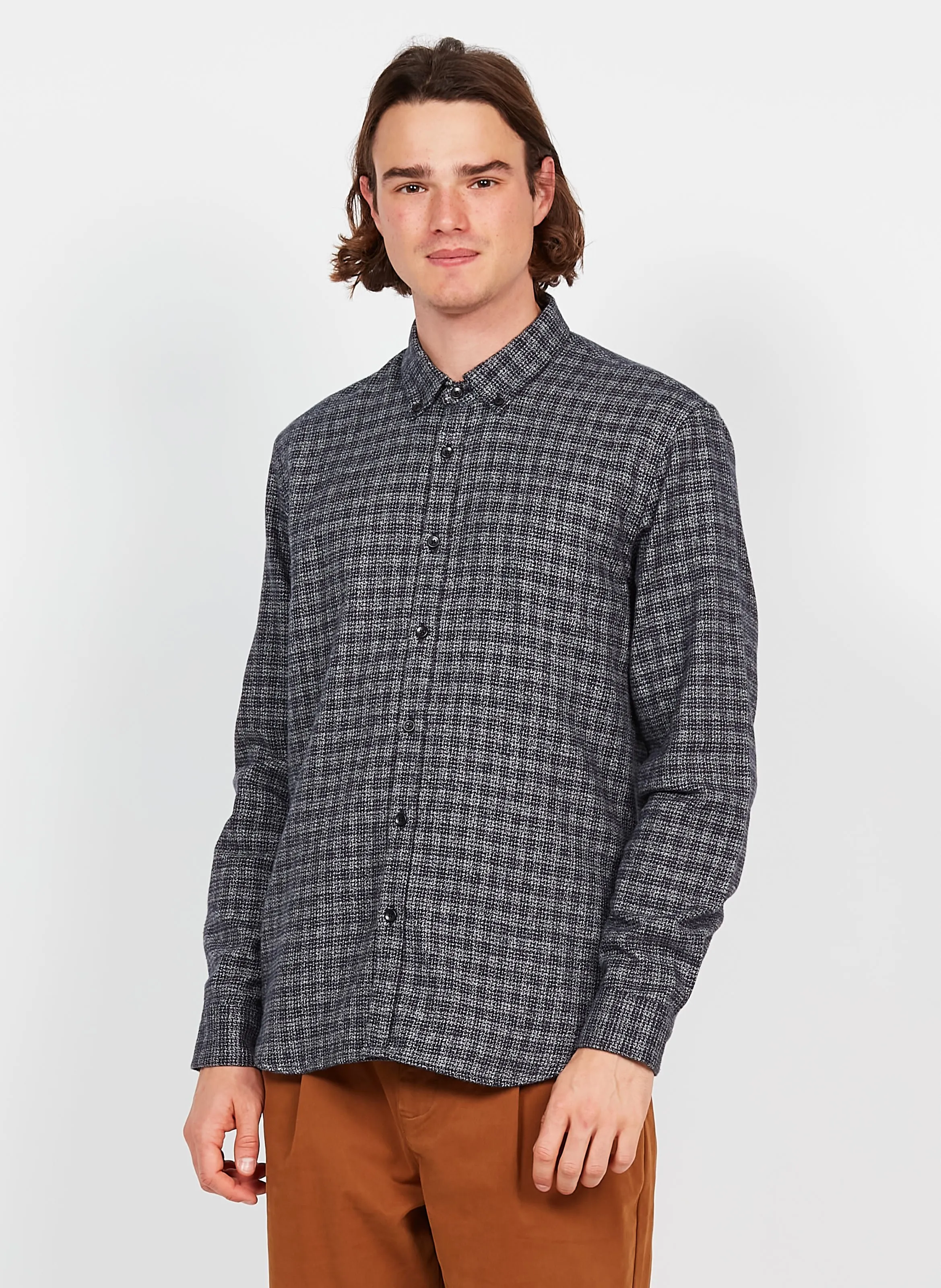 TOKYO HOUND  CAMISA DE ALGODóN CON CUELLO CLáSICO EN AZUL