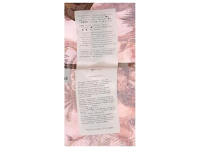 VALENTINO GARAVANI Tops Camiseta.ÉL 48 Algodón Castaño 