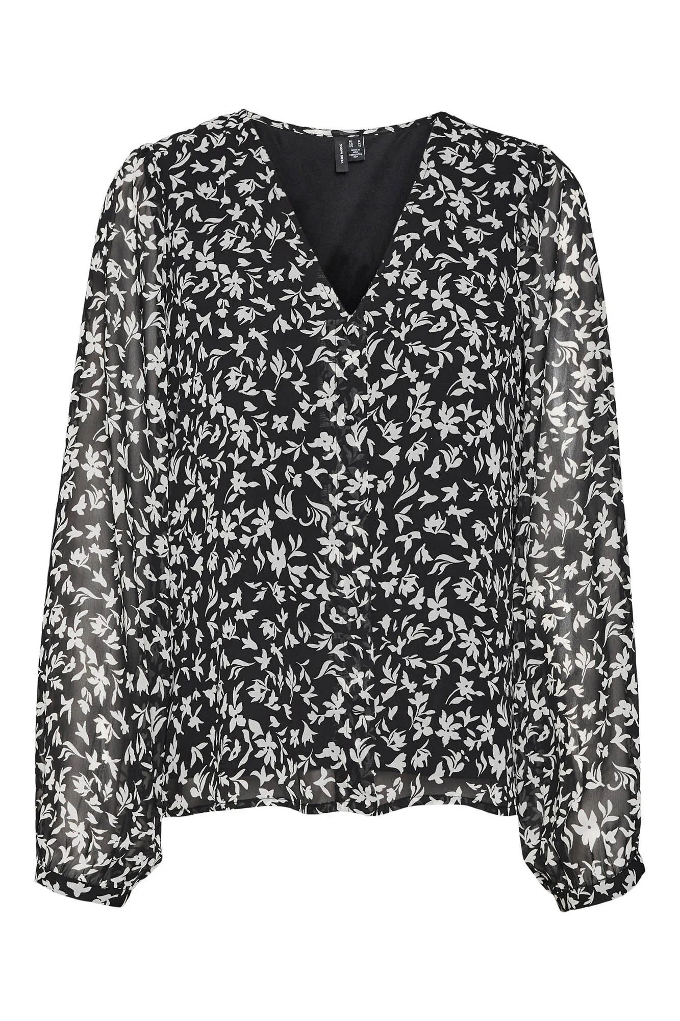 Vero Moda Blusa estampada de manga larga