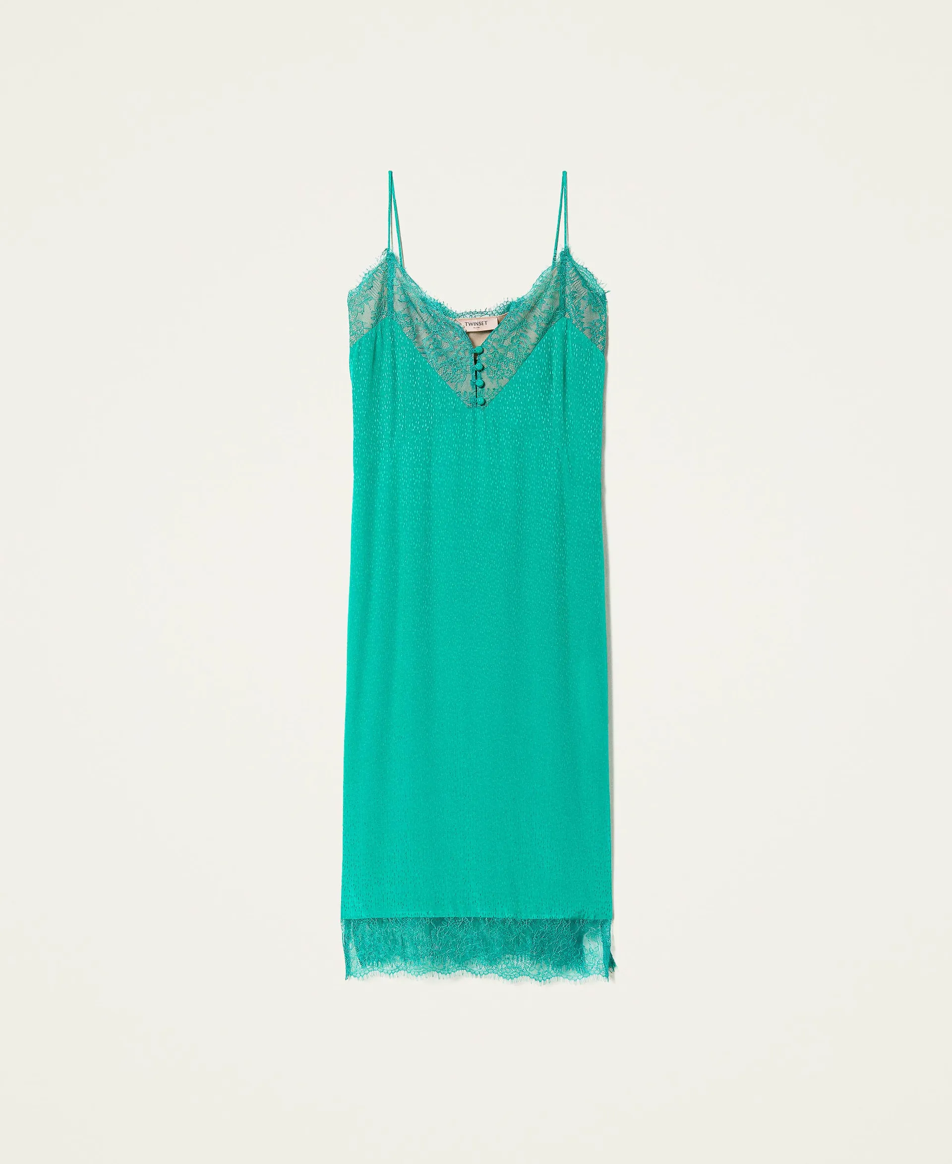 Vestido midi de jacquard animal print