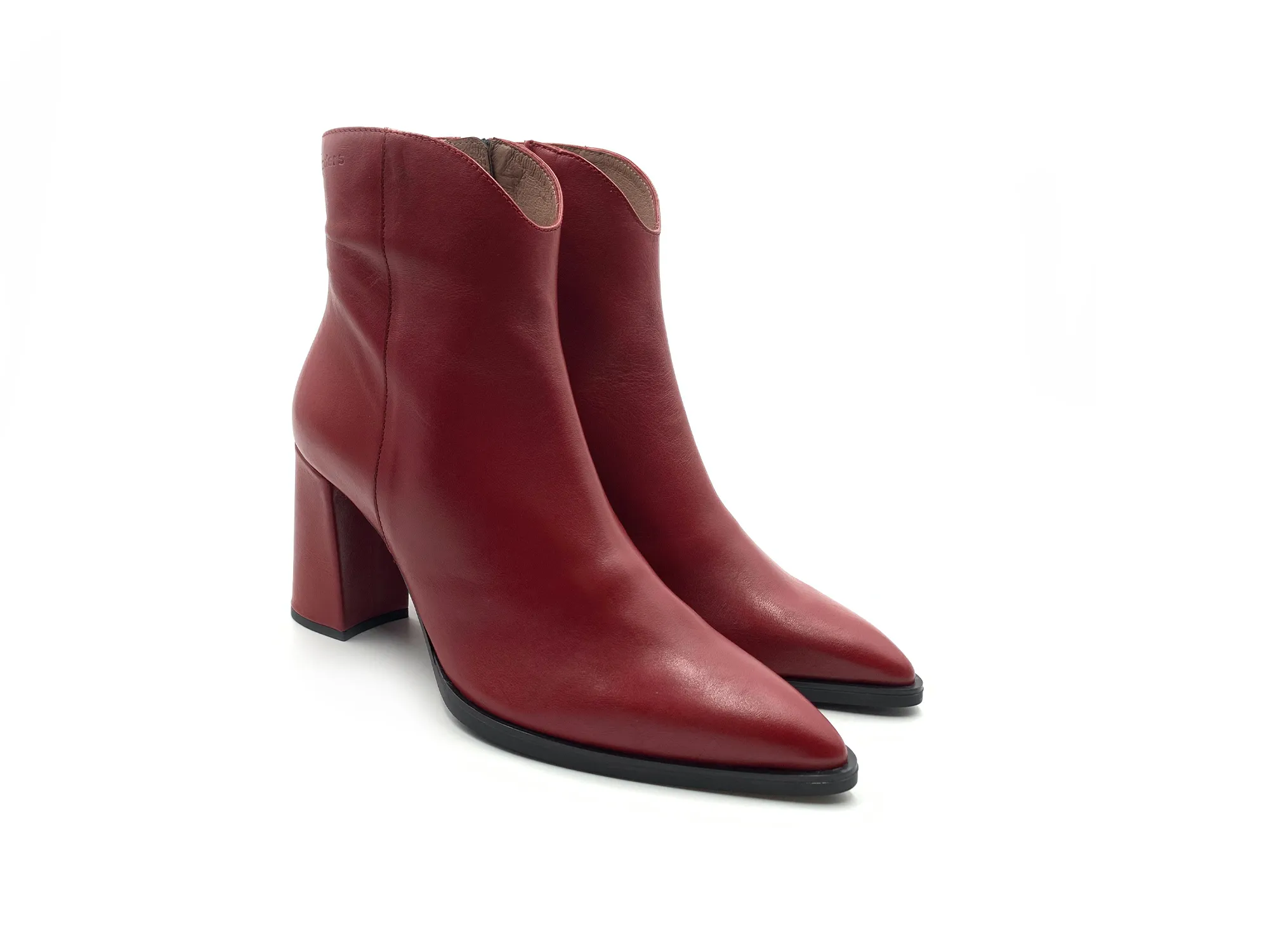 WONDERS M5403 BOTíN PIEL RUBI BURDEOS CREMALLERA TACóN 9 MUJER