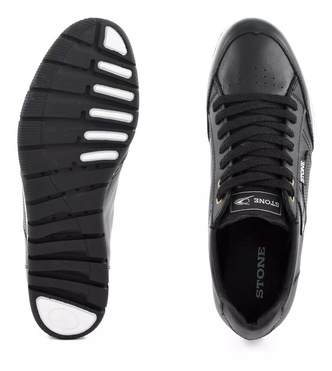 Zapatilla Urbana Hombre Comoda Cuero Vacuno Stone 1923