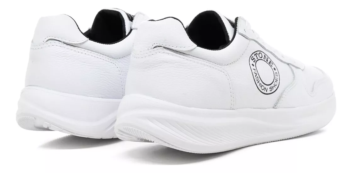 Zapatilla Urbana Hombre Cuero Comoda Stone 2220