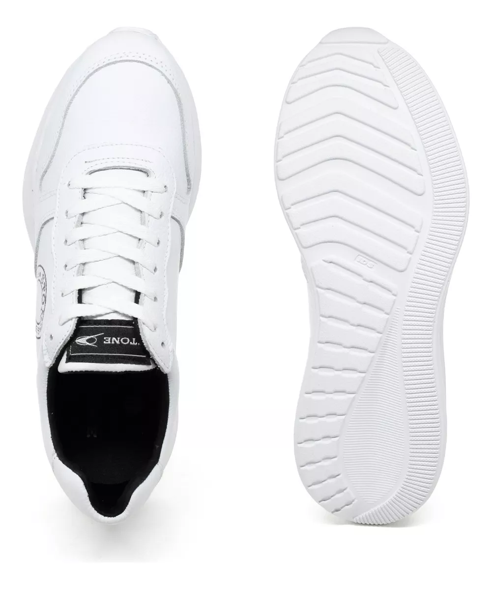 Zapatilla Urbana Hombre Cuero Comoda Stone 2220