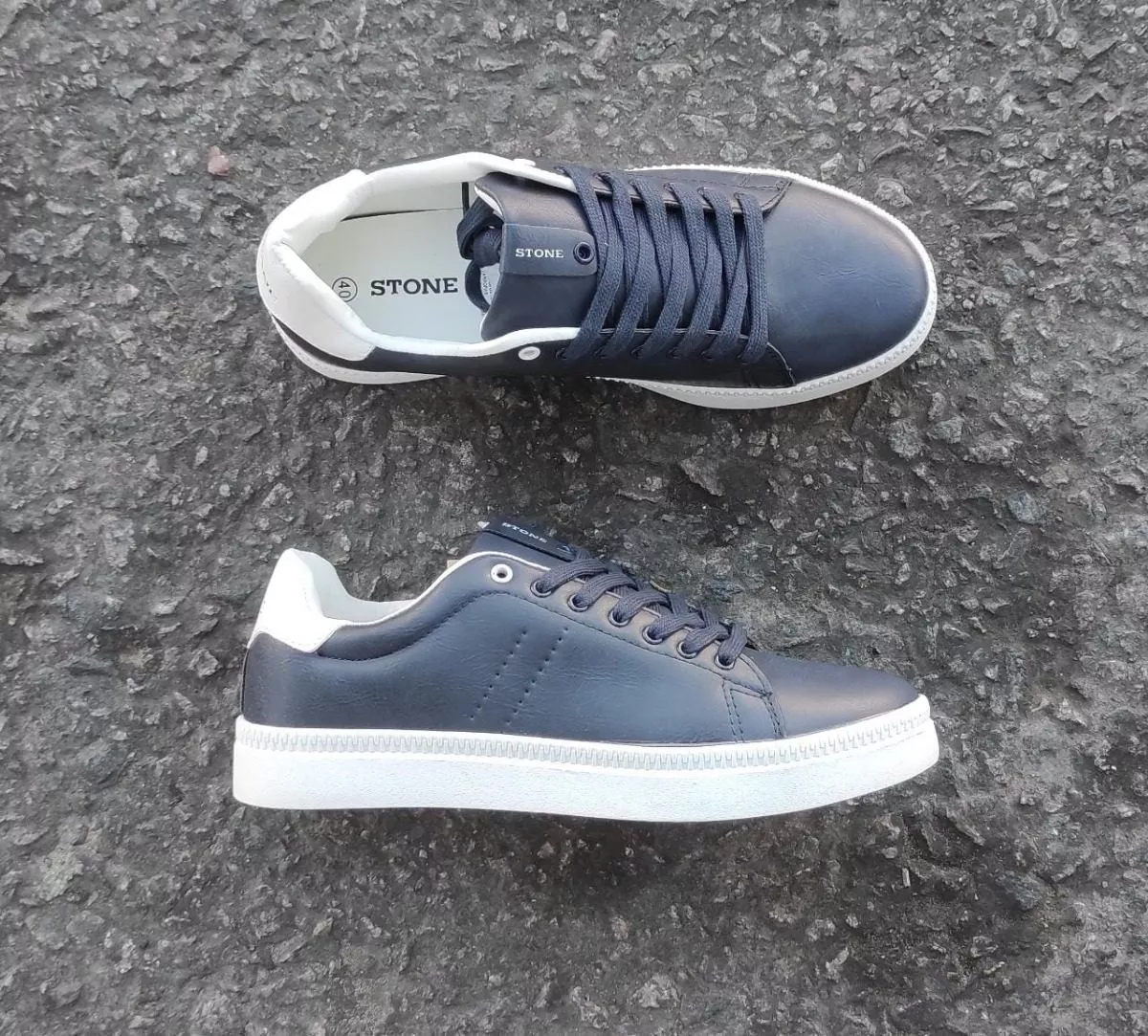 Zapatilla Urbana Hombre Eco Cuero Stone 8102