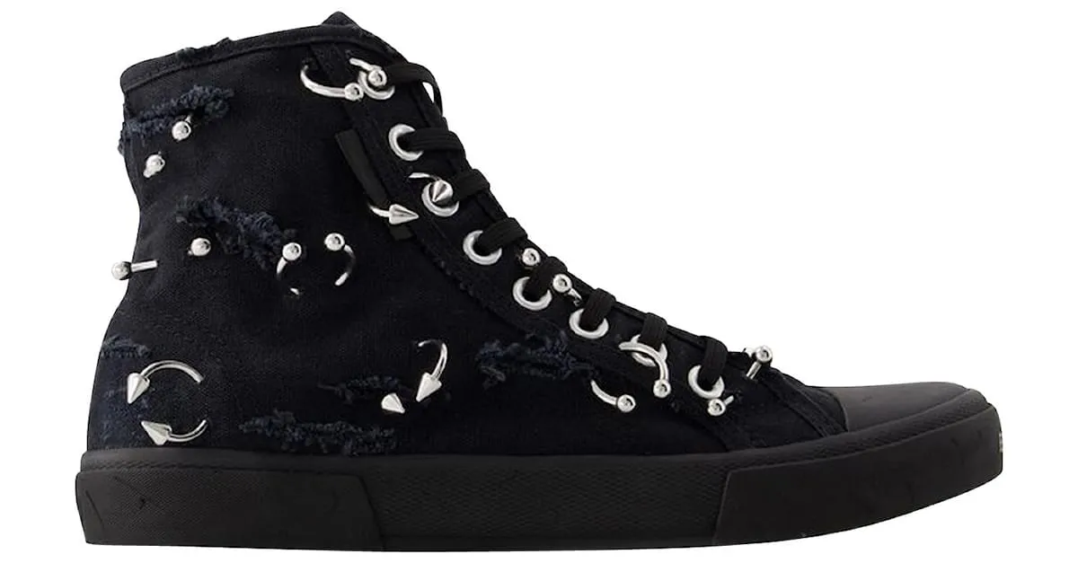 ZAPATILLAS ALTAS PARIS  BALENCIAGA  LONA  NEGRO 