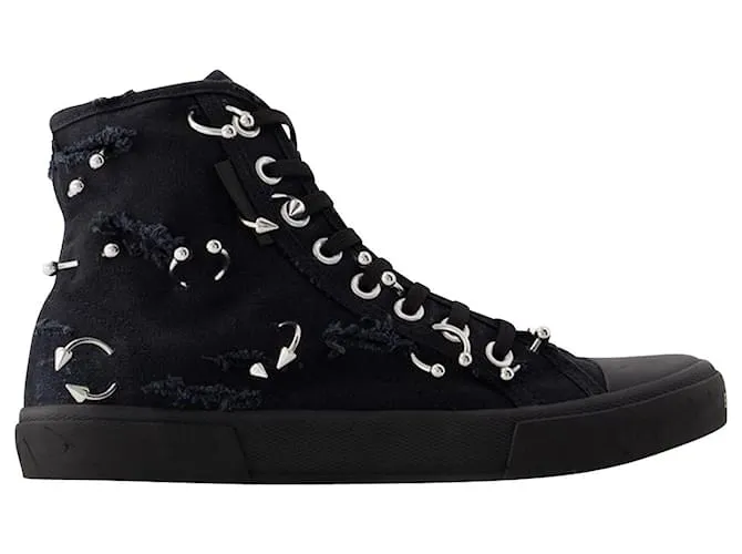 ZAPATILLAS ALTAS PARIS  BALENCIAGA  LONA  NEGRO 