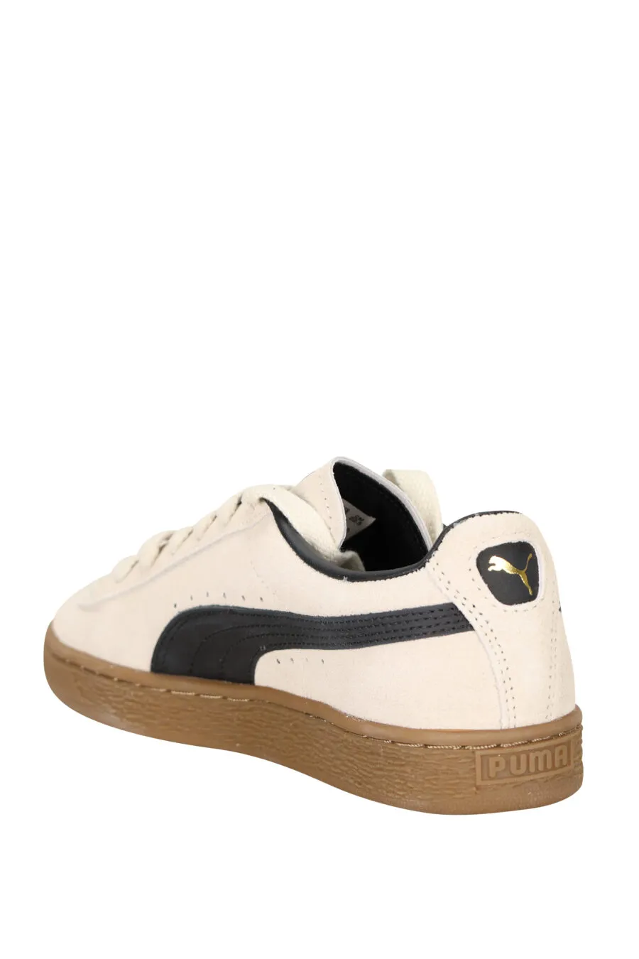 Zapatillas beige con negro 