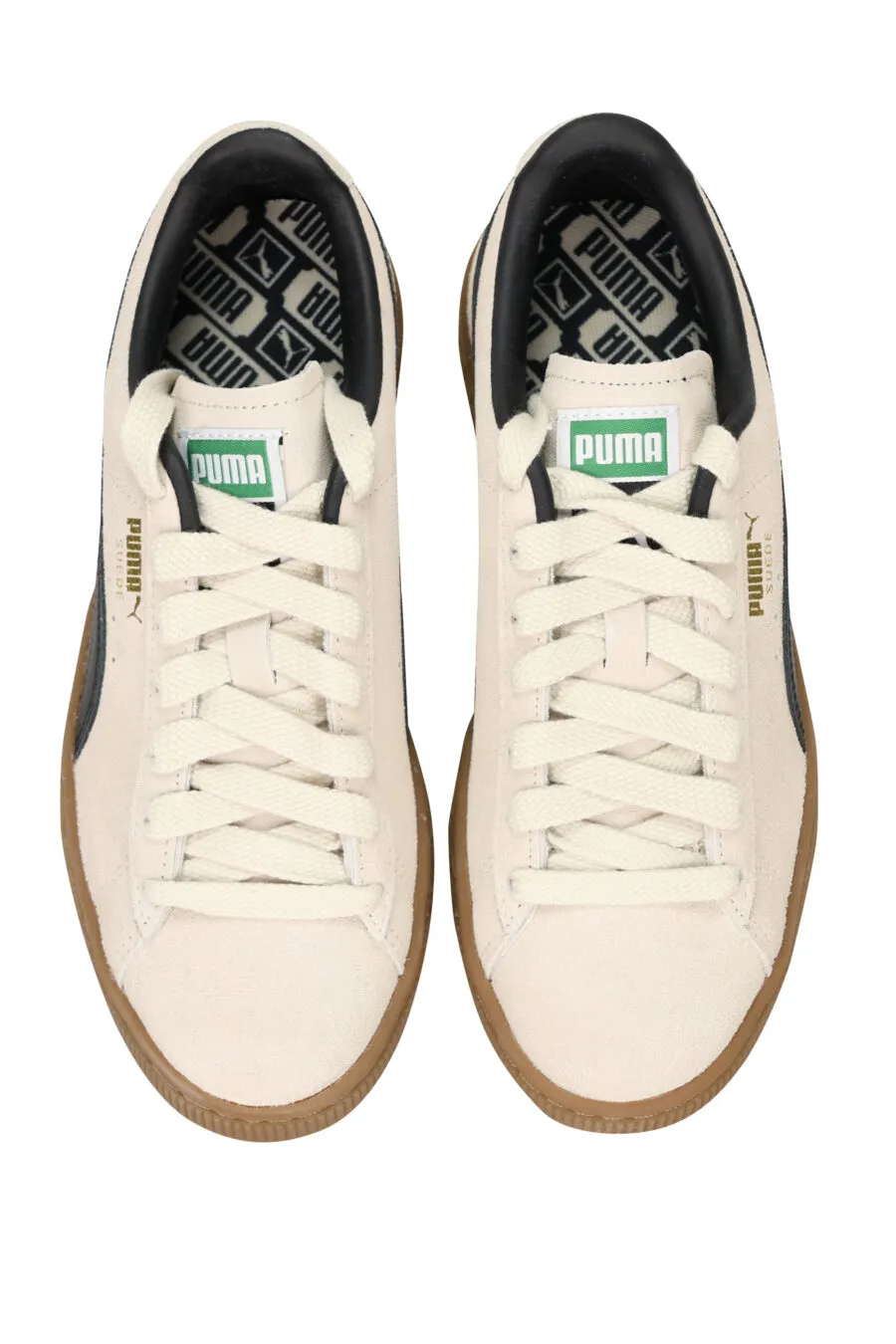 Zapatillas beige con negro 