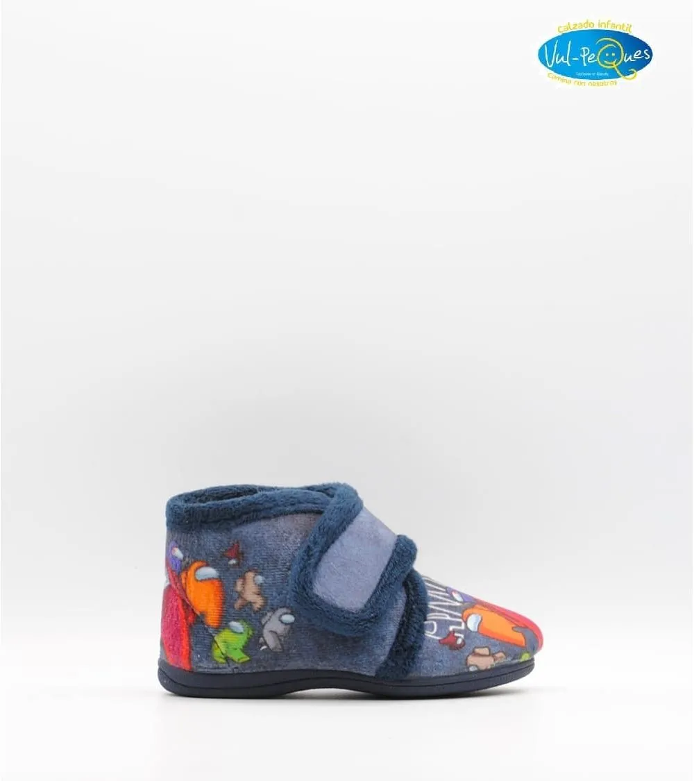 ZAPATILLAS DE CASA VULPEQUES AMONG US MARINO