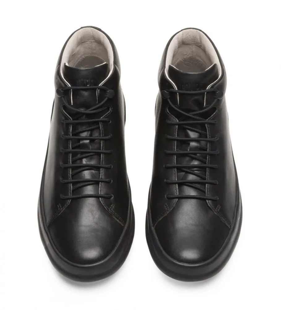 Zapatillas de piel Chasis negro