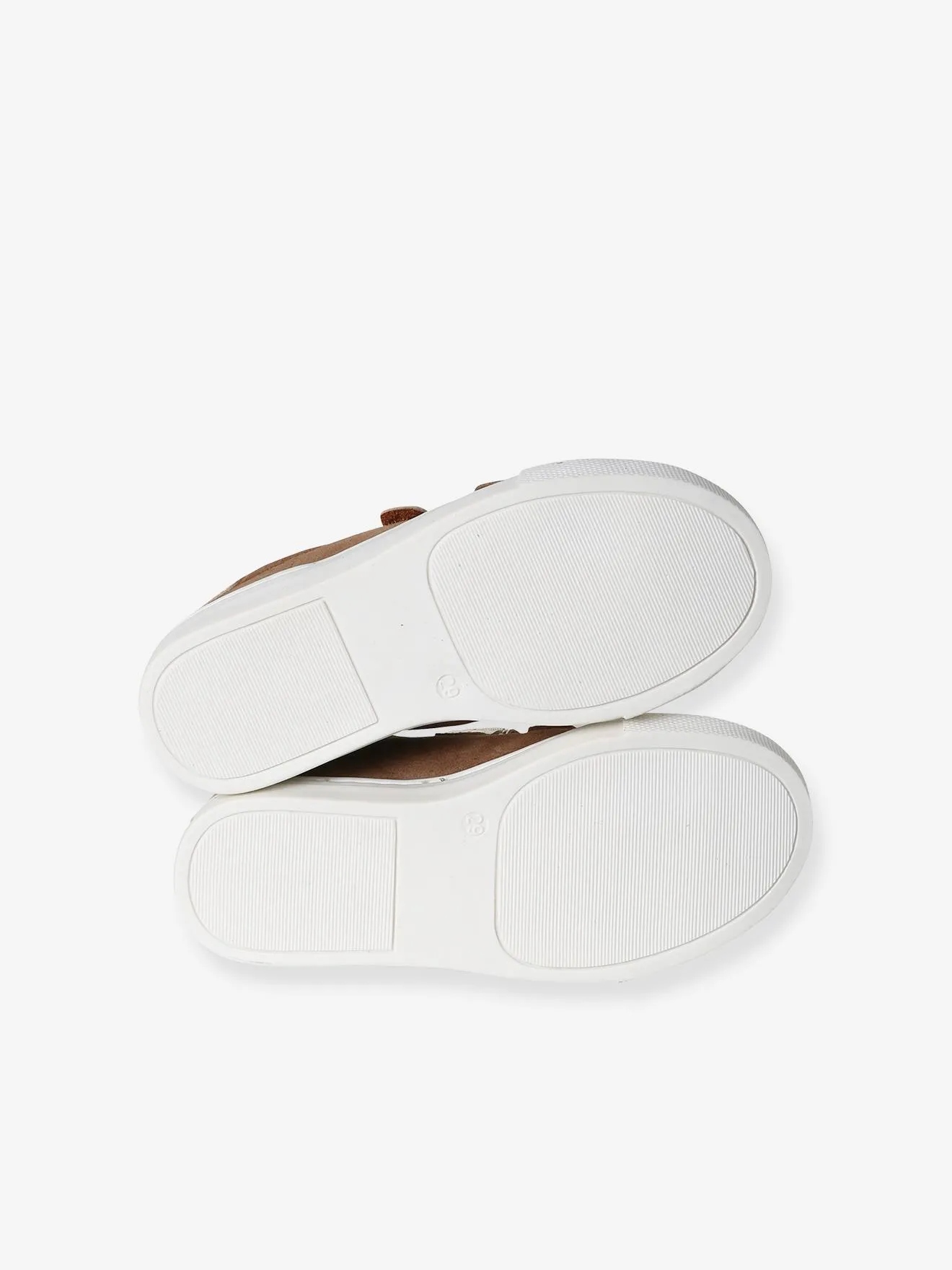 Zapatillas de piel con cierre autoadherente para niña