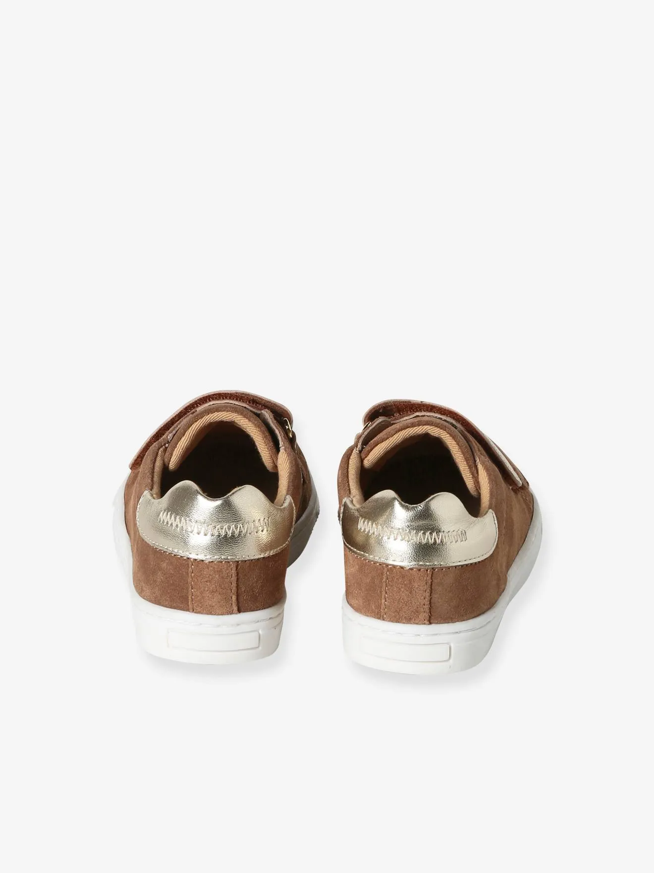 Zapatillas de piel con cierre autoadherente para niña