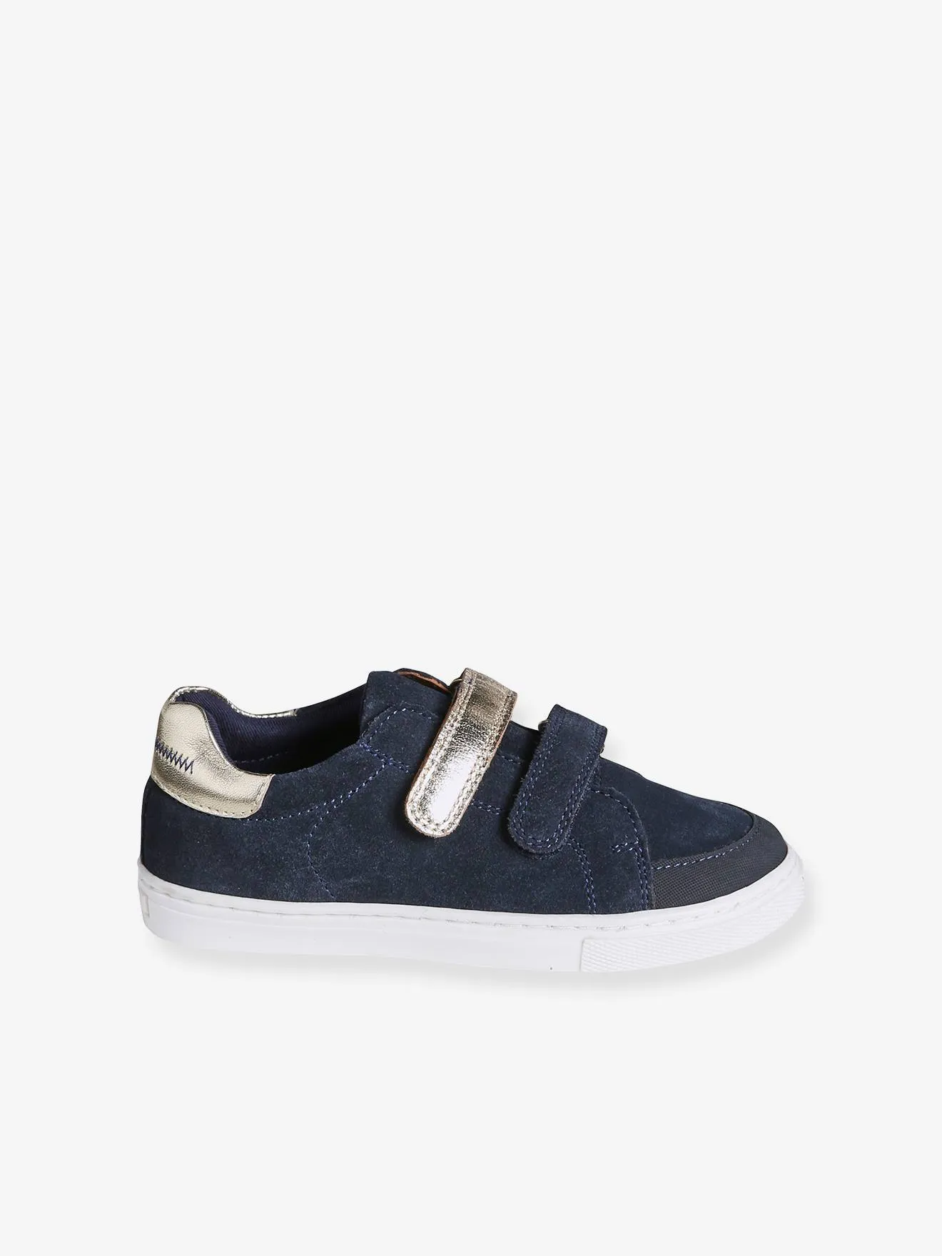 Zapatillas de piel con cierre autoadherente para niña