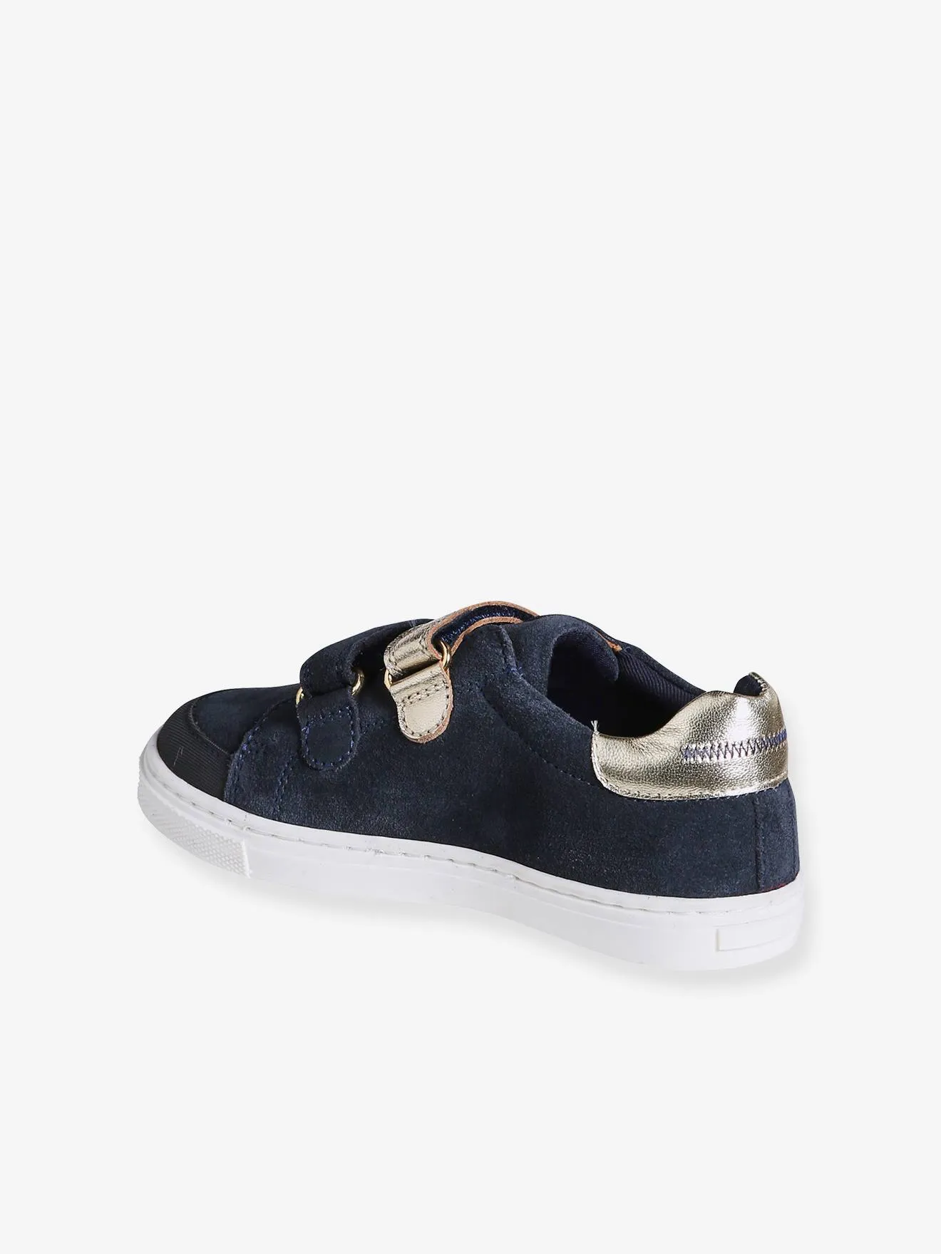 Zapatillas de piel con cierre autoadherente para niña