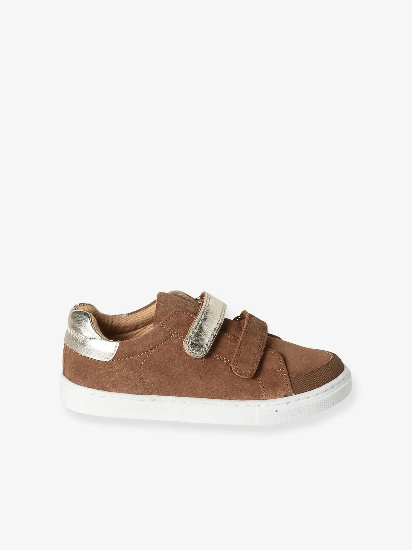 Zapatillas de piel con cierre autoadherente para niña