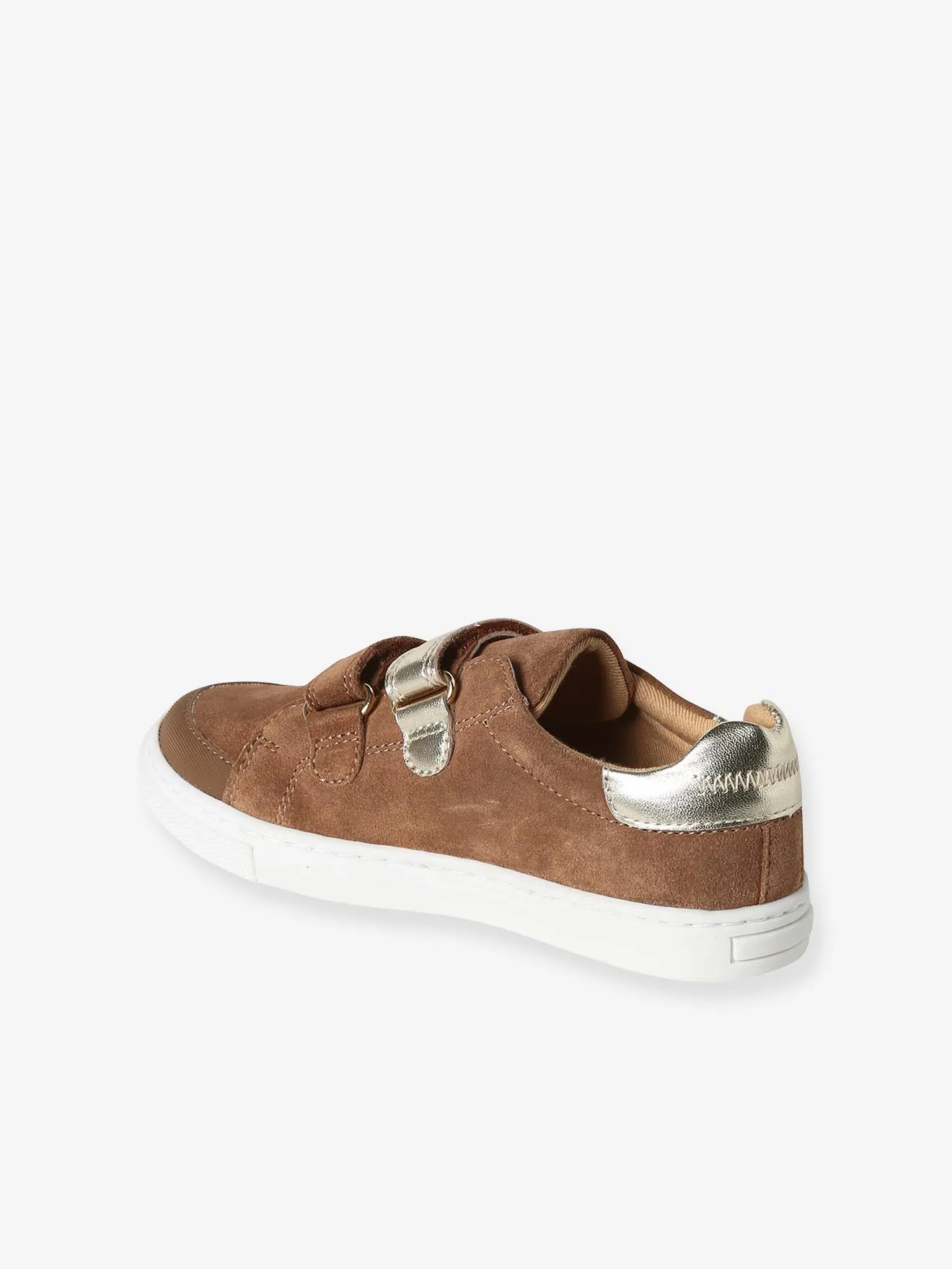 Zapatillas de piel con cierre autoadherente para niña