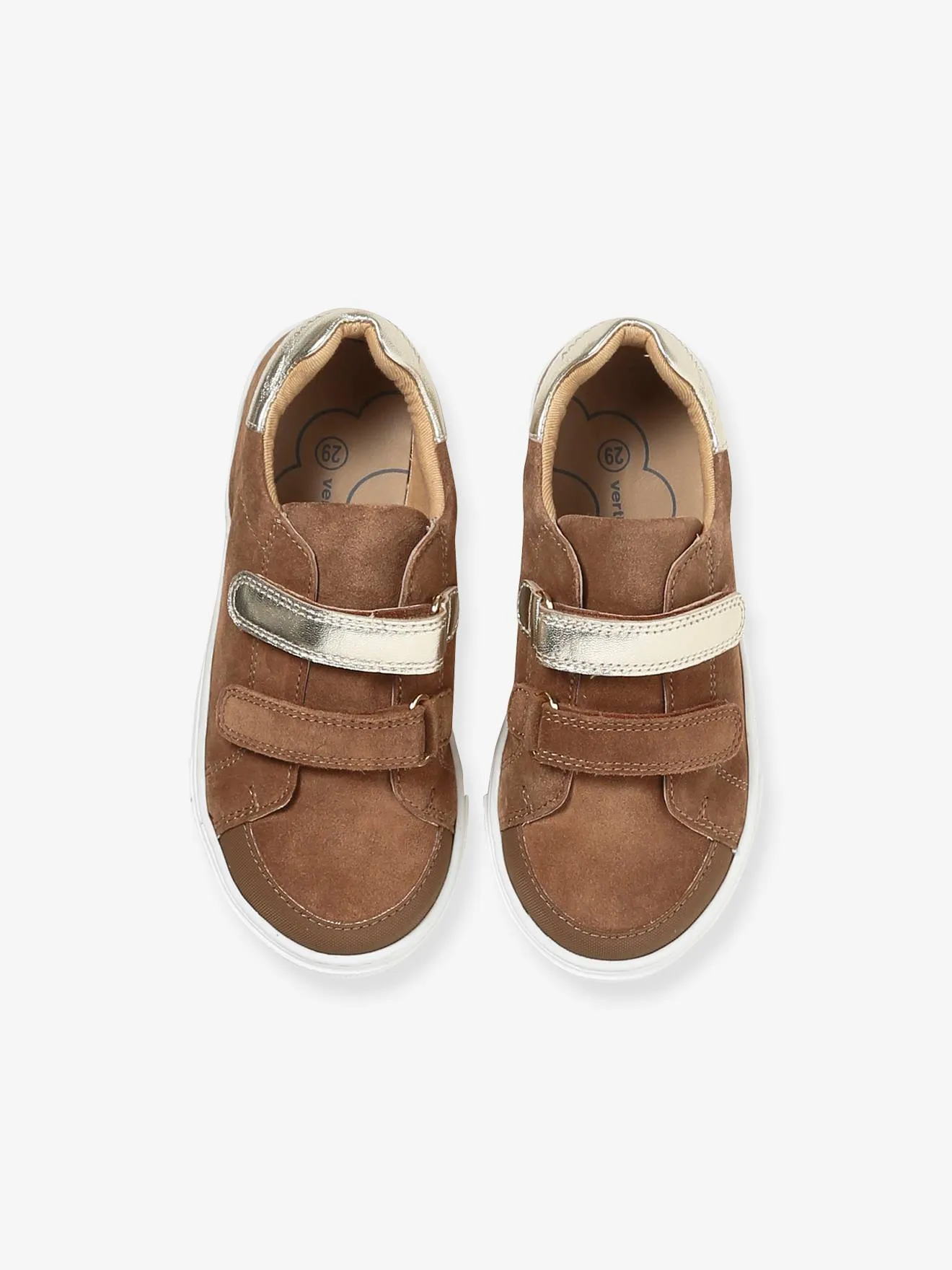 Zapatillas de piel con cierre autoadherente para niña