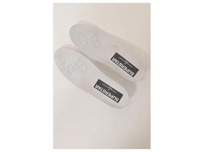 Zapatillas Superstar de lona beige con estampado animal Golden Goose 