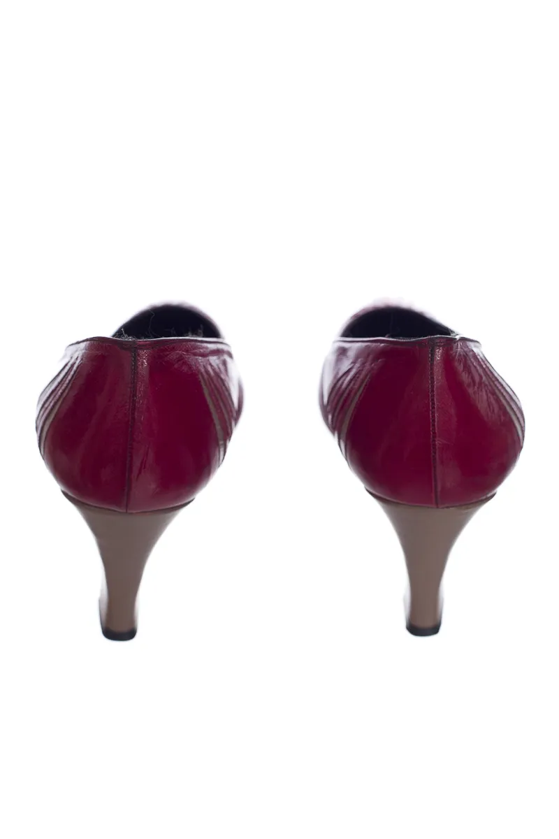 ZAPATOS COLOR VINOTINTO  CLOSEANDO