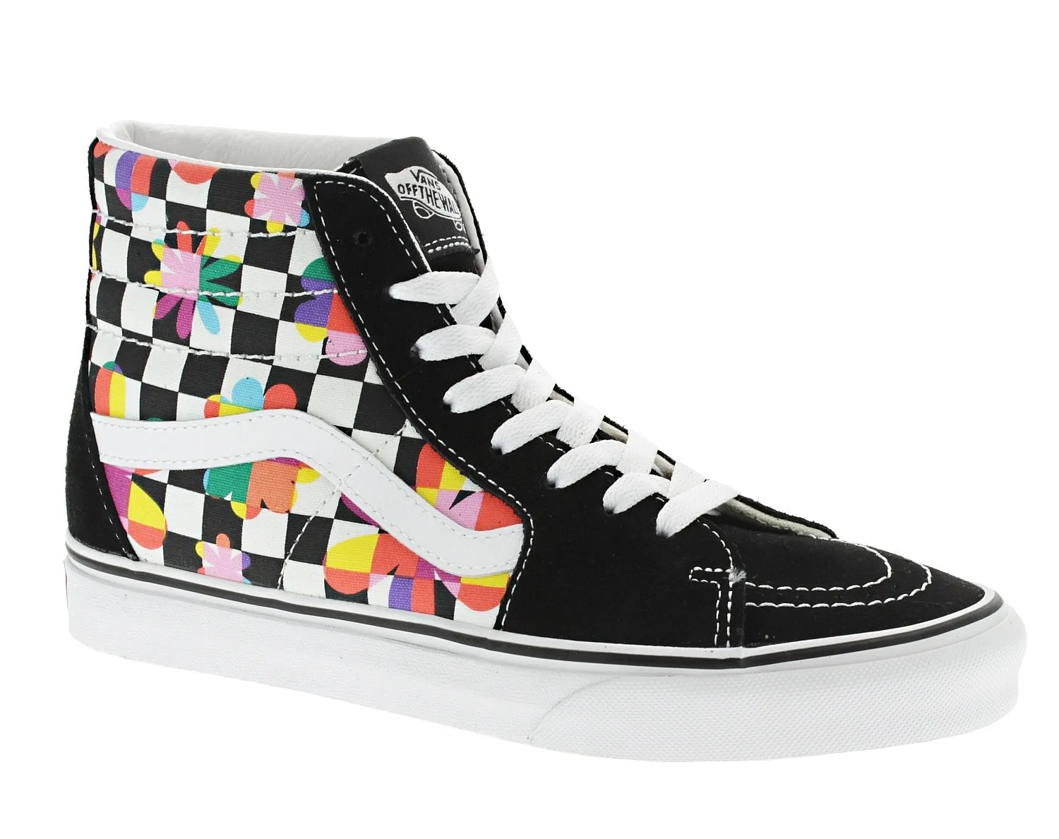 ZAPATOS VANS SK8HI  FLORAL CHECKERBOARD/BLACK/TRUE WHITE